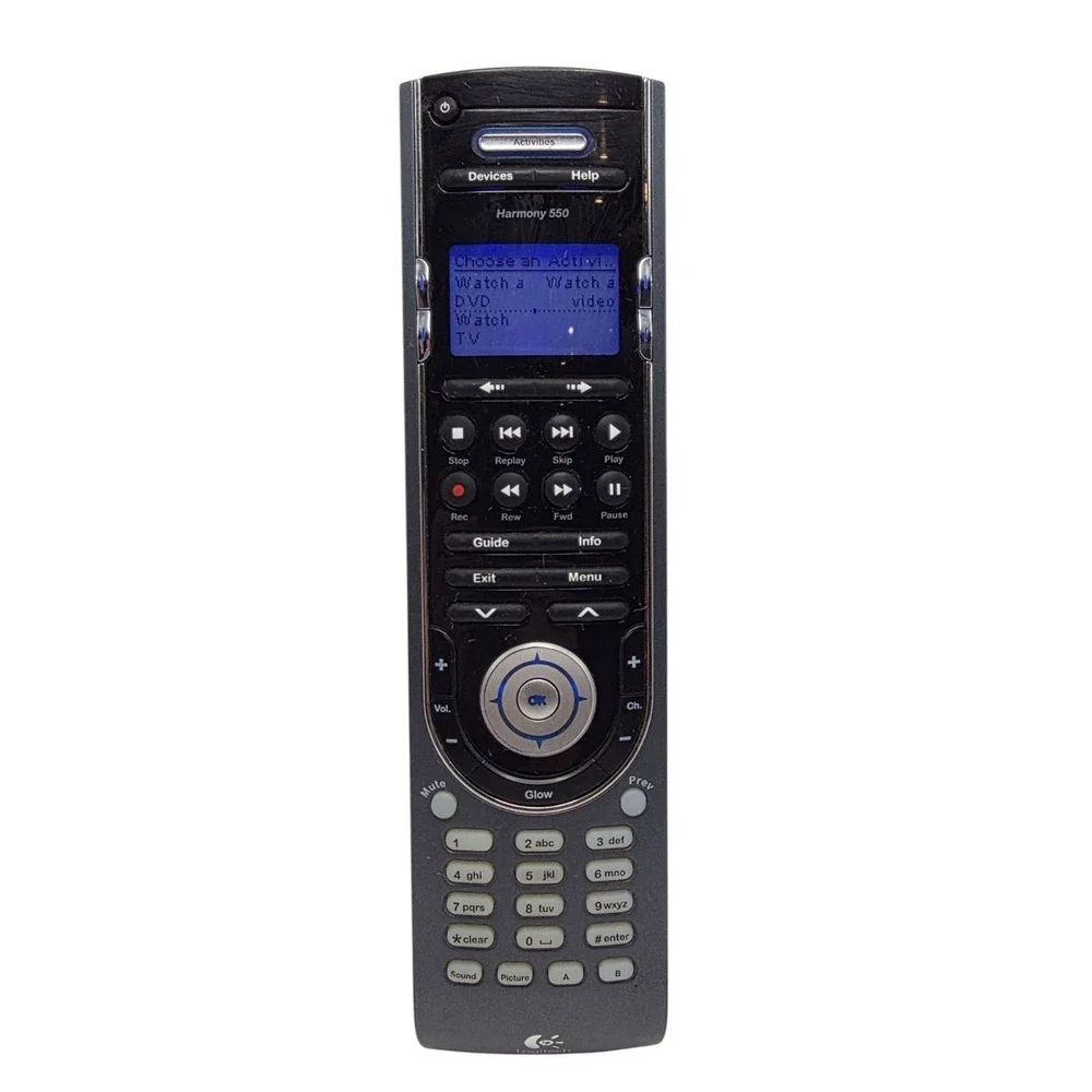 Logitech Harmony 550 Universal Remote Control Multi-Device IR Programmable READ